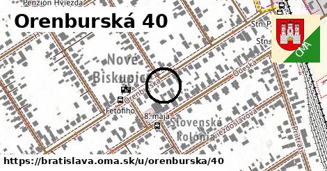 Orenburská 40, Bratislava