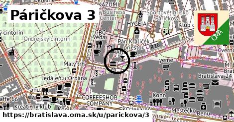 Páričkova 3, Bratislava