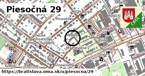 Piesočná 29, Bratislava