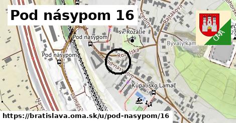 Pod násypom 16, Bratislava