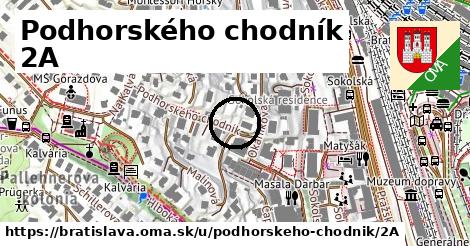 Podhorského chodník 2A, Bratislava