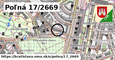 Poľná 17/2669, Bratislava