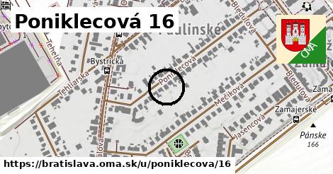 Poniklecová 16, Bratislava