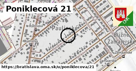 Poniklecová 21, Bratislava