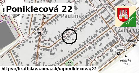 Poniklecová 22, Bratislava