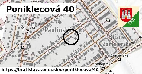 Poniklecová 40, Bratislava