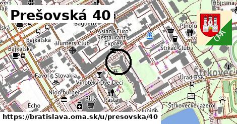 Prešovská 40, Bratislava