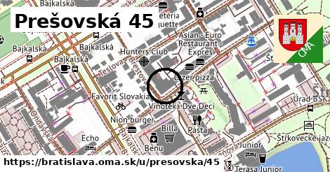 Prešovská 45, Bratislava