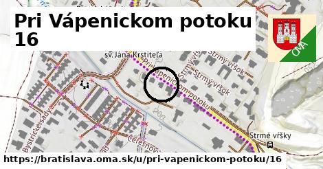 Pri Vápenickom potoku 16, Bratislava