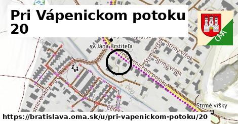 Pri Vápenickom potoku 20, Bratislava