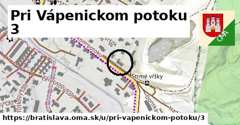 Pri Vápenickom potoku 3, Bratislava