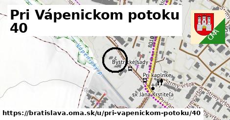 Pri Vápenickom potoku 40, Bratislava