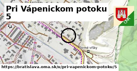 Pri Vápenickom potoku 5, Bratislava