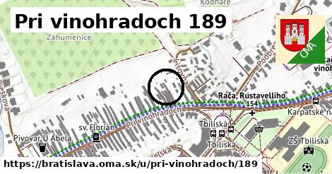 Pri vinohradoch 189, Bratislava