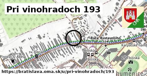 Pri vinohradoch 193, Bratislava