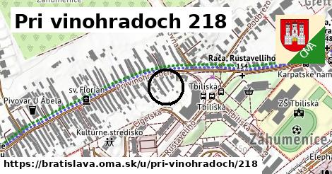 Pri vinohradoch 218, Bratislava