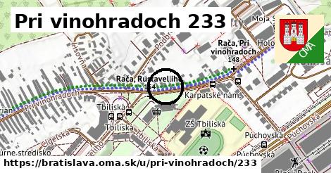 Pri vinohradoch 233, Bratislava