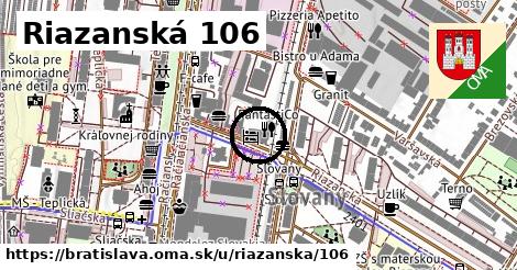 Riazanská 106, Bratislava