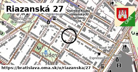 Riazanská 27, Bratislava