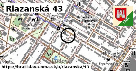 Riazanská 43, Bratislava