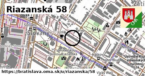 Riazanská 58, Bratislava