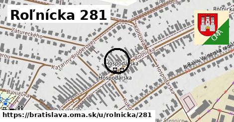 Roľnícka 281, Bratislava