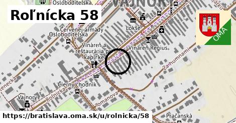 Roľnícka 58, Bratislava