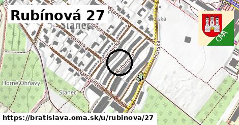 Rubínová 27, Bratislava