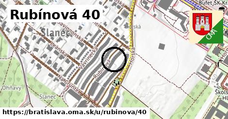 Rubínová 40, Bratislava