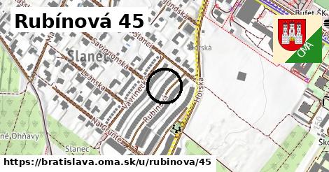 Rubínová 45, Bratislava