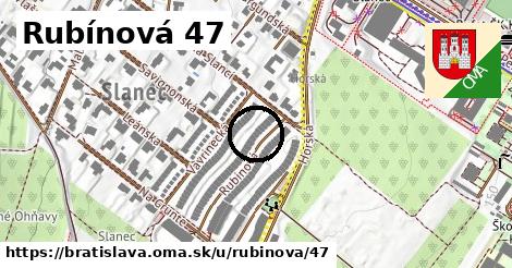 Rubínová 47, Bratislava