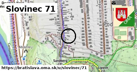 Slovinec 71, Bratislava