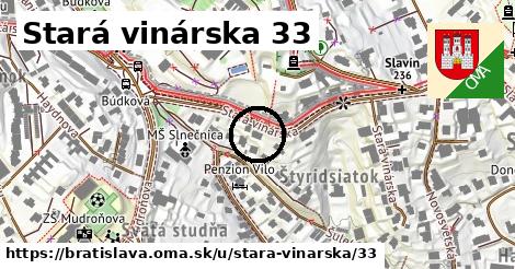 Stará vinárska 33, Bratislava