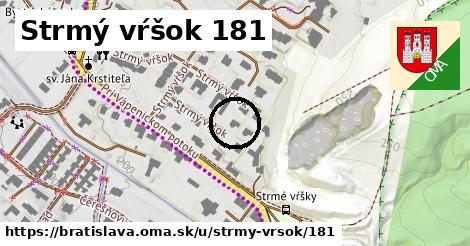 Strmý vŕšok 181, Bratislava