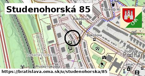 Studenohorská 85, Bratislava