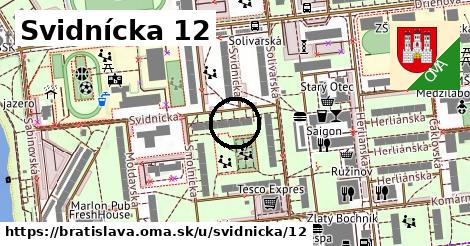 Svidnícka 12, Bratislava