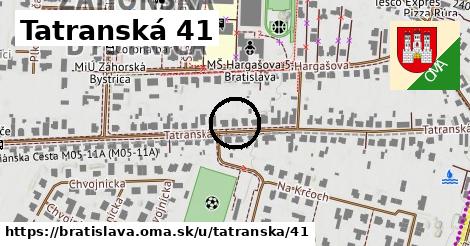 Tatranská 41, Bratislava