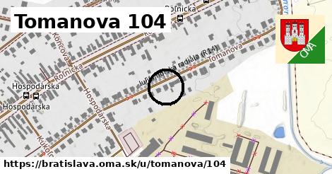 Tomanova 104, Bratislava