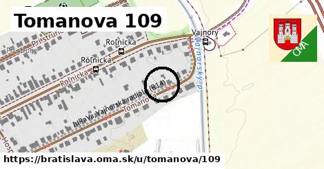 Tomanova 109, Bratislava