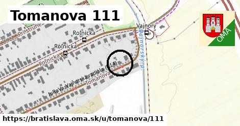 Tomanova 111, Bratislava
