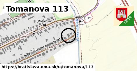 Tomanova 113, Bratislava