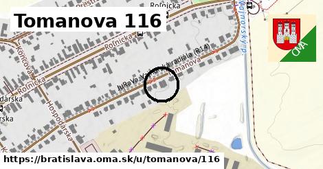 Tomanova 116, Bratislava