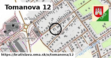Tomanova 12, Bratislava