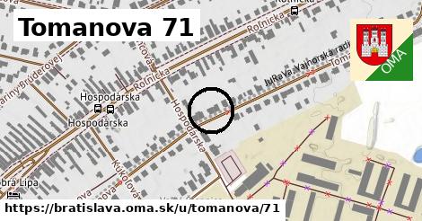 Tomanova 71, Bratislava