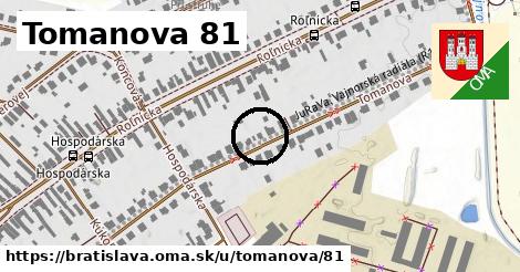 Tomanova 81, Bratislava