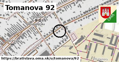 Tomanova 92, Bratislava