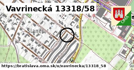 Vavrinecká 13318/58, Bratislava