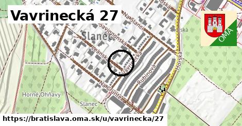 Vavrinecká 27, Bratislava