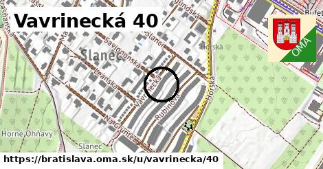 Vavrinecká 40, Bratislava