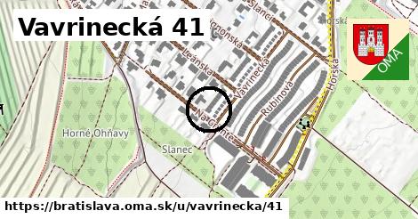 Vavrinecká 41, Bratislava